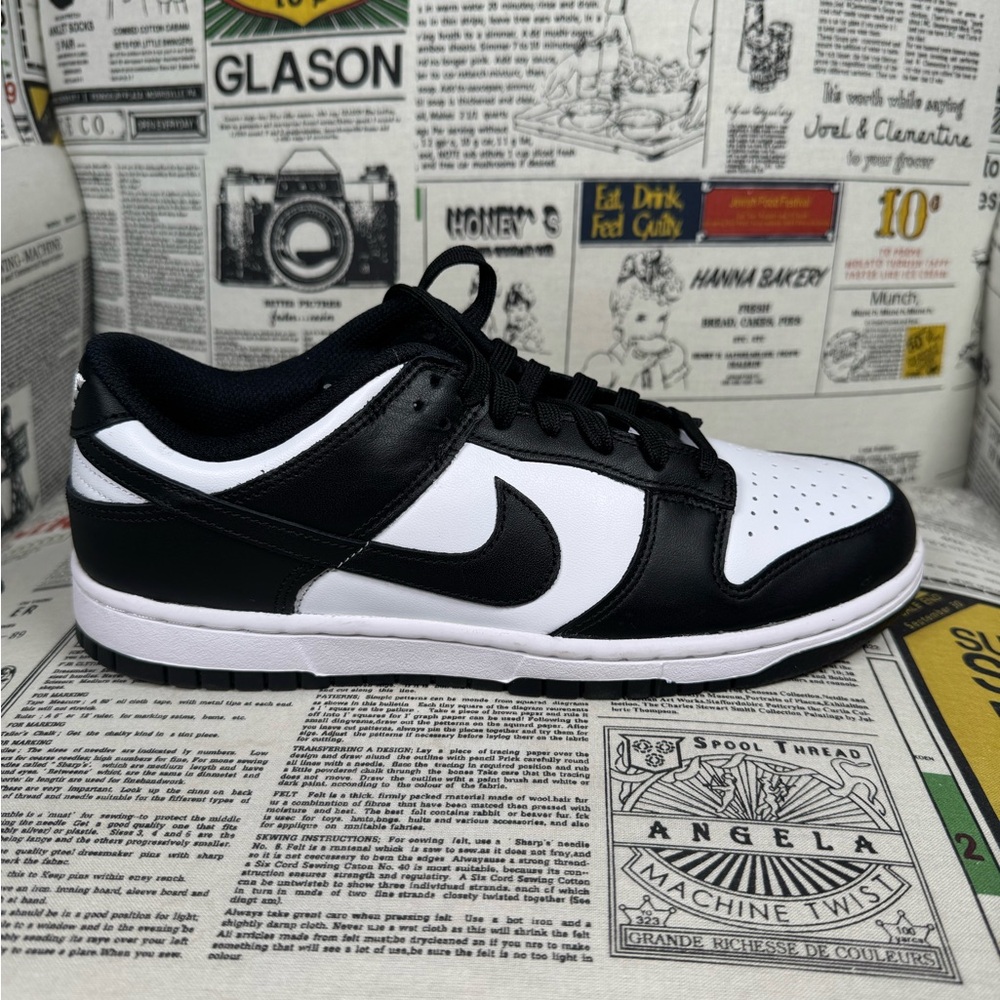 Nike Dunk Low Panda White Black DD1503-101 Women Size 12 / Men 10.5 No Box